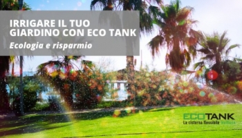 Instalación de riego para tu jardín. Sí, con Eco Tank.