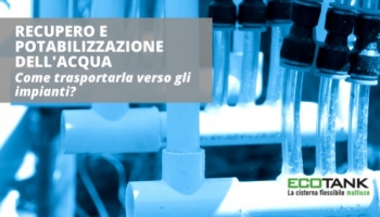 Las cisternas flexibles como depósitos para el agua potable de exterior
