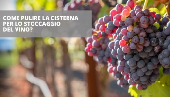 Pulizia delle cisterne morbide destinate allo stoccaggio del vino