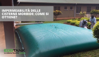 Come viene garantita l'impermeabilizzazione delle cisterne morbide?