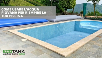 Posso riempire la mia piscina con acqua piovana?