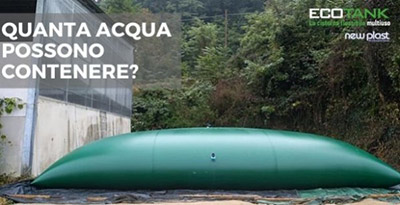 ¿Cuánta agua puede contener una cisterna blanda?