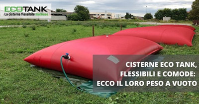 Tanques Flexibles Eco Tank, flexibles y cómodos: ¡aquí tiene su peso vacío!
