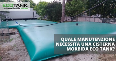 ¿Qué mantenimiento necesita una cisterna Eco Tank blanda?